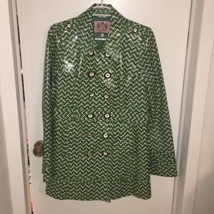 Juicy Couture Patterned Trenchcoat - like new!